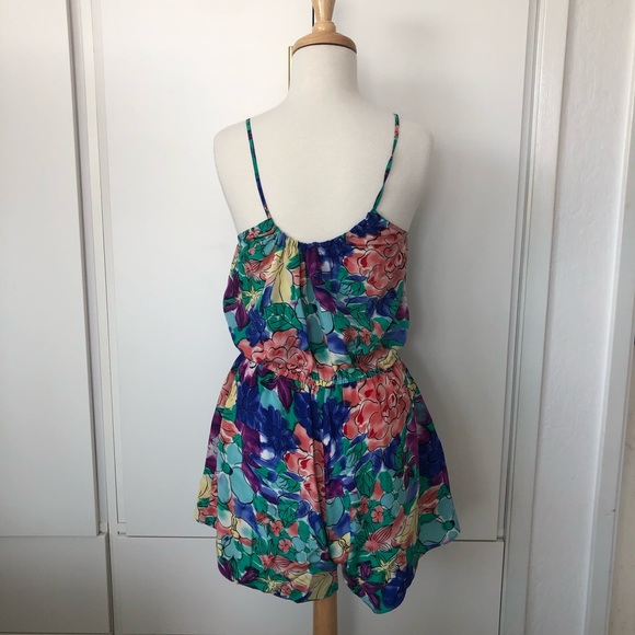 What Comes Around Goes Around Floral Shorts Romper - Picture 7 of 9